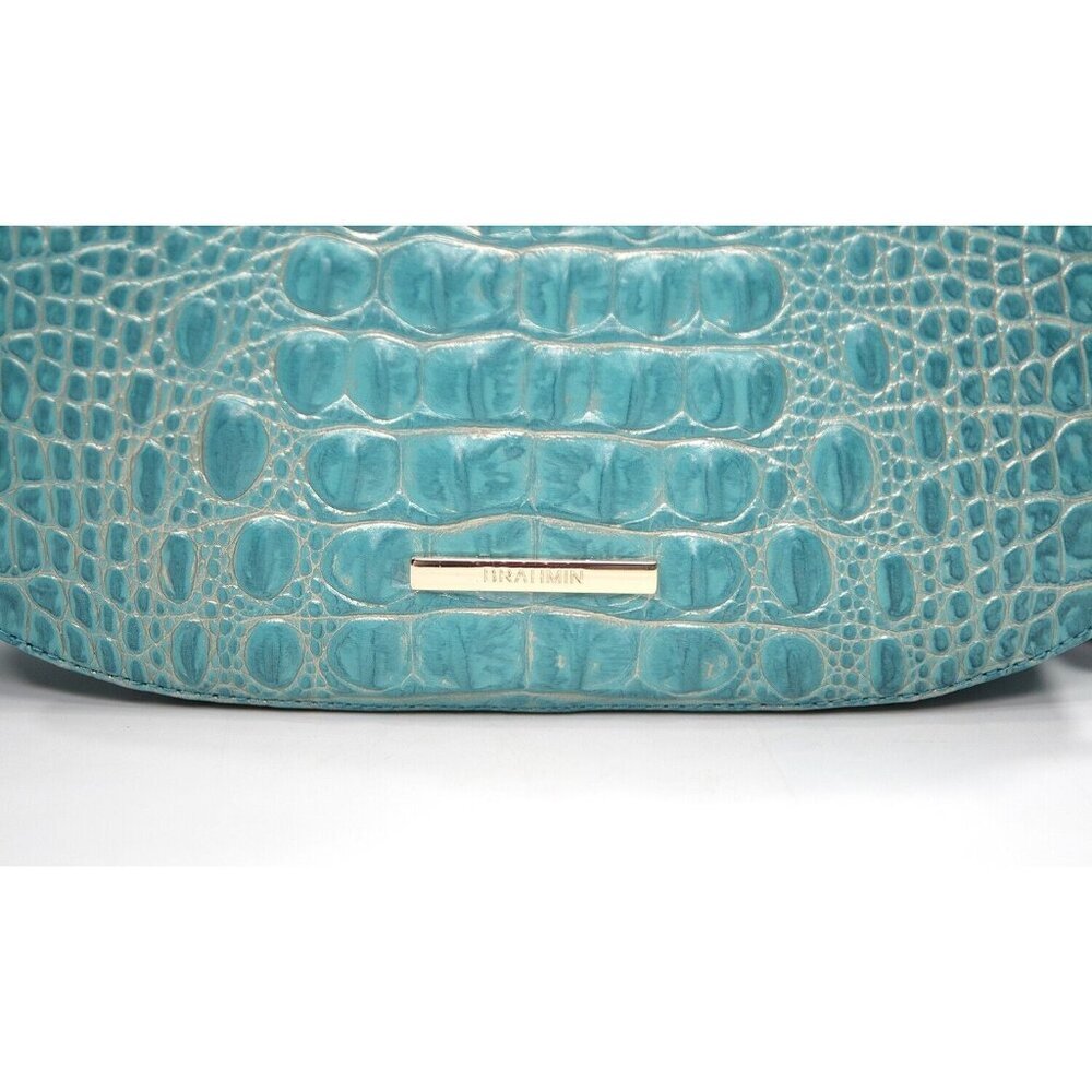 Brahmin Mermaid Turquoise Melbourne Leather Shayna Crossbody Bag NWT - Picture 2 of 8